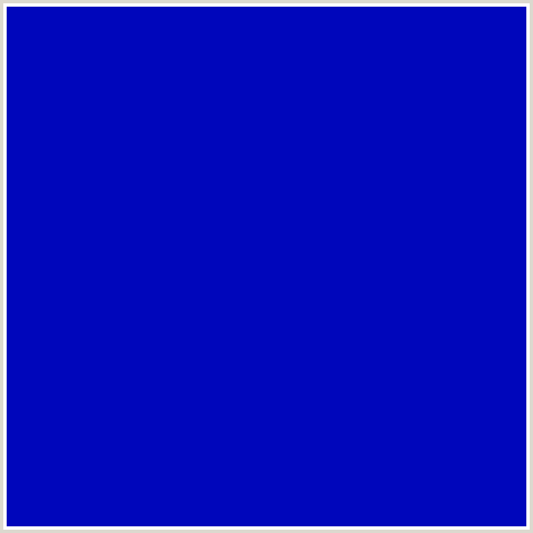 0006BB Hex Color Image (BLUE, DARK BLUE)