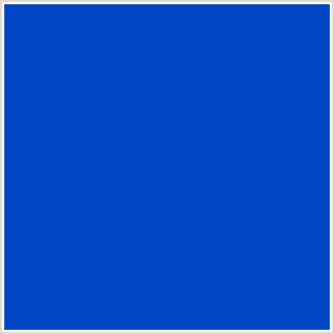 0044C2 Hex Color Image (BLUE, COBALT)