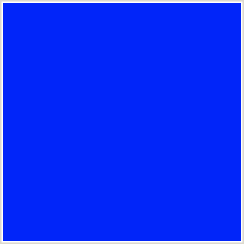 0125F9 Hex Color Image (BLUE)