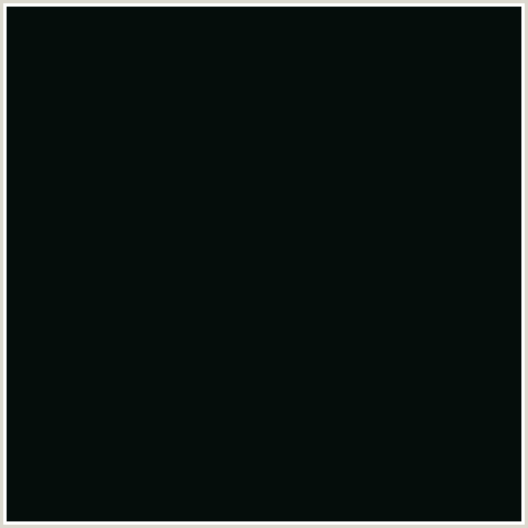 050D0B Hex Color Image (BLACK BEAN, BLUE GREEN)