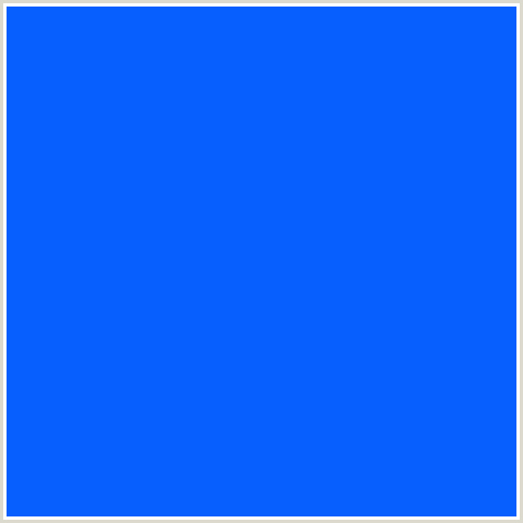 075FFE Hex Color Image (BLUE, BLUE RIBBON)