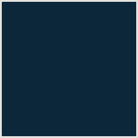 0C263A Hex Color Image (BLUE, ELEPHANT, MIDNIGHT BLUE)