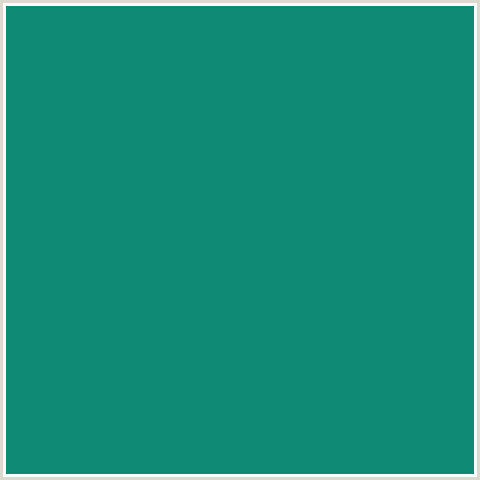 0D8C73 Hex Color Image (BLUE GREEN, ELF GREEN)