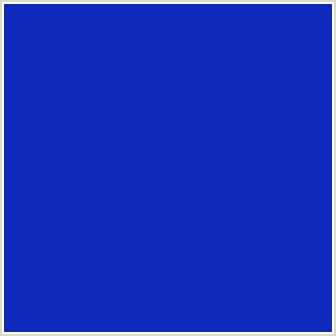 0F29BA Hex Color Image (BLUE, TOREA BAY)