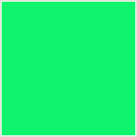 0FF46D Hex Color Image (GREEN BLUE, SPRING GREEN)