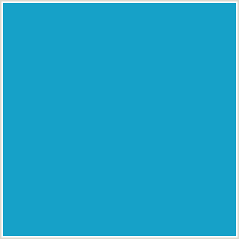 16A1C8 Hex Color Image (EASTERN BLUE, LIGHT BLUE)
