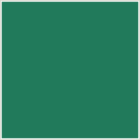 217A5B Hex Color Image (EUCALYPTUS, GREEN BLUE)