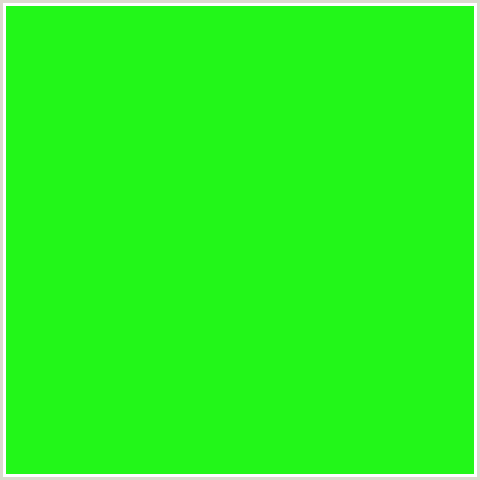 22F719 Hex Color Image (GREEN, HARLEQUIN)
