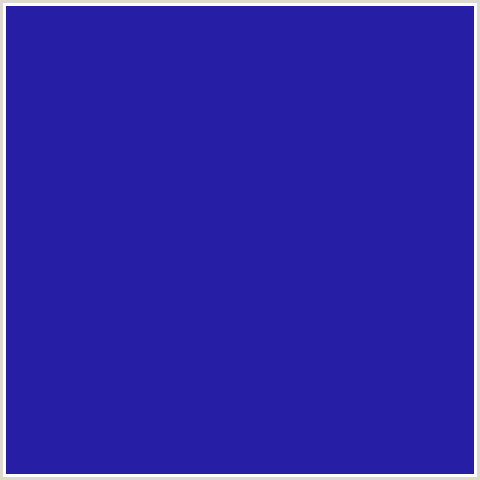 261EA5 Hex Color Image (BLUE, JACKSONS PURPLE)