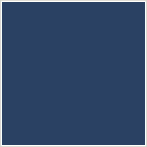 2B4162 Hex Color Image (BLUE, MIDNIGHT BLUE, RHINO)
