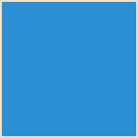 2C8ED3 Hex Color Image (BLUE, CURIOUS BLUE)