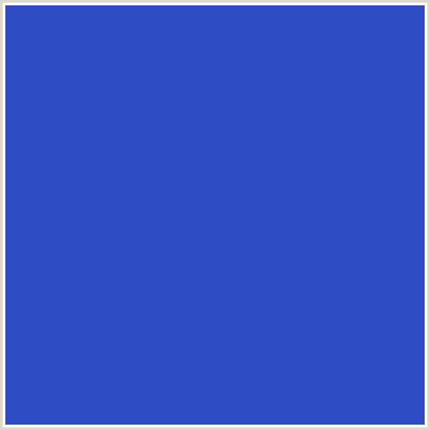 2D4CC4 Hex Color Image (BLUE, CERULEAN BLUE)