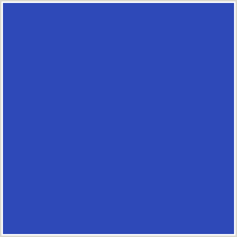 2E49B8 Hex Color Image (BLUE, GOVERNOR BAY)