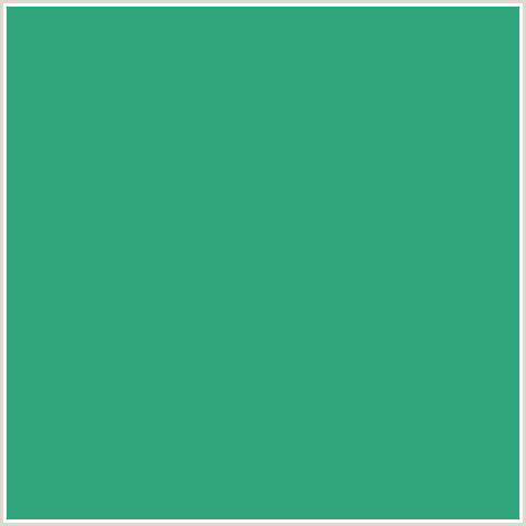 30A57B Hex Color Image (GREEN BLUE, JUNGLE GREEN)