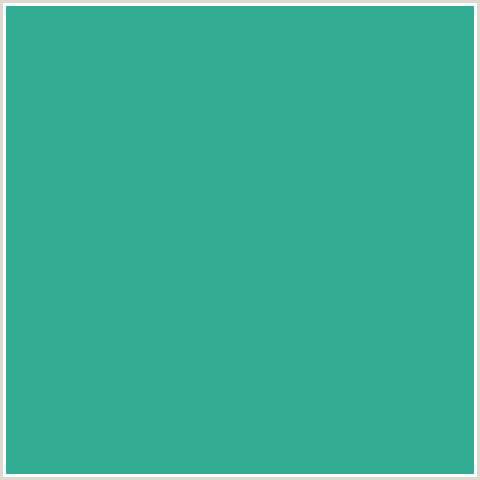 32AD93 Hex Color Image (BLUE GREEN, KEPPEL)