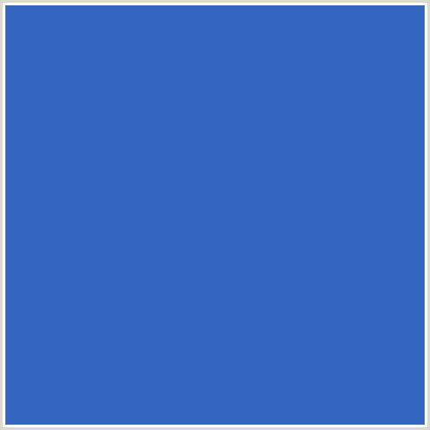 3366BE Hex Color Image (BLUE, CERULEAN BLUE)