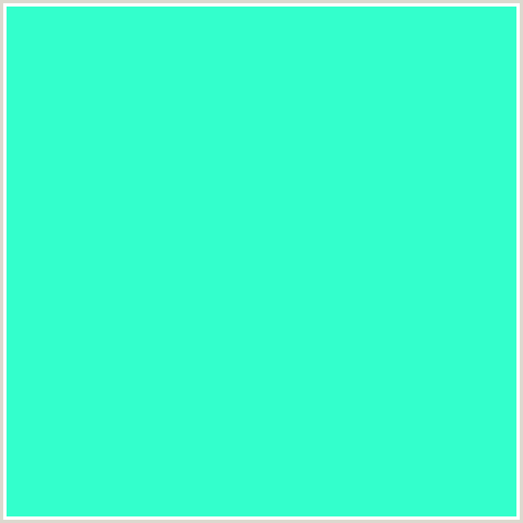 33FFCC Hex Color Image (BLUE GREEN, BRIGHT TURQUOISE)