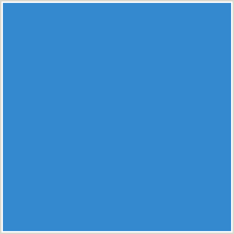 3489CF Hex Color Image (BLUE, CURIOUS BLUE)