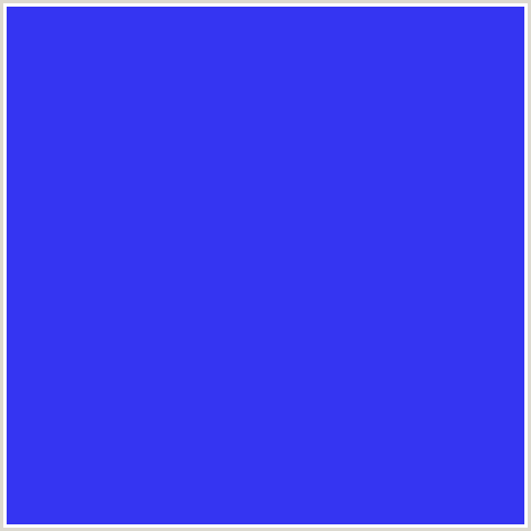 3535F2 Hex Color Image (BLUE, ROYAL BLUE)