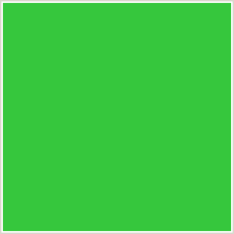 36C73D Hex Color Image (APPLE, GREEN)