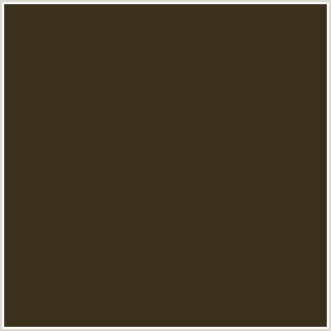 3B301B Hex Color Image (BLACK MARLIN, BROWN, ORANGE)