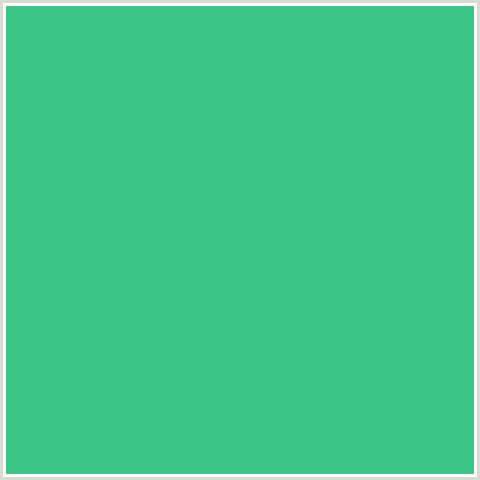 3BC486 Hex Color Image (GREEN BLUE, SHAMROCK)