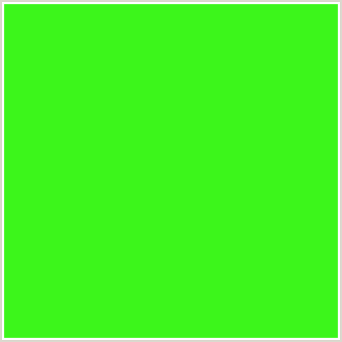 3CF61B Hex Color Image (GREEN, HARLEQUIN)