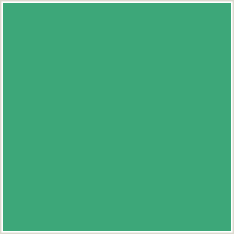 3DA779 Hex Color Image (GREEN BLUE, OCEAN GREEN)
