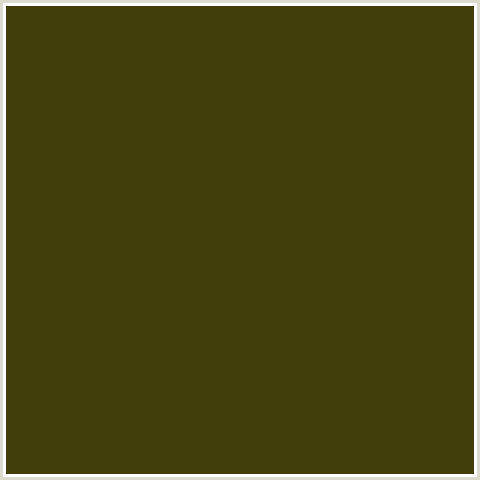 403D0B Hex Color Image (BRONZE OLIVE, YELLOW)