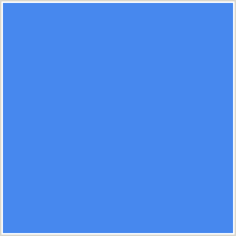 4788EE Hex Color Image (BLUE, CORNFLOWER BLUE)