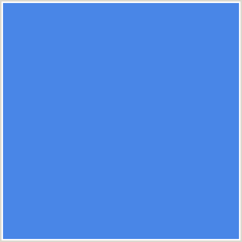 4986E7 Hex Color Image (BLUE, ROYAL BLUE)