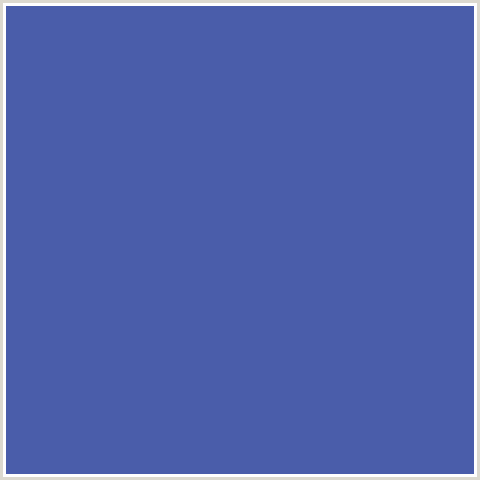 4A5DAA Hex Color Image (BLUE, SAN MARINO)