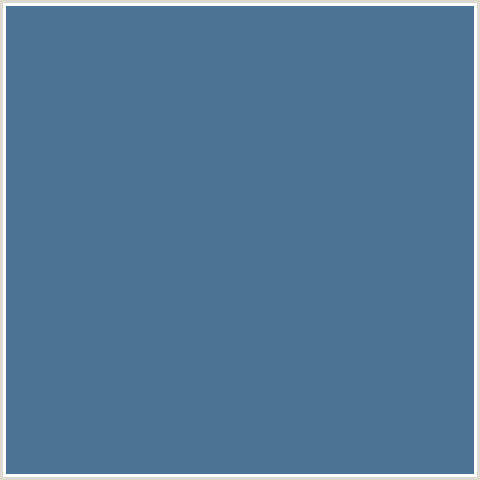 4A7394 Hex Color Image (BLUE, KASHMIR BLUE)