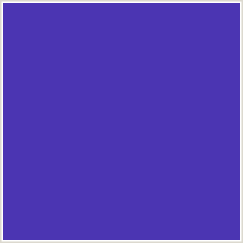 4B35B2 Hex Color Image (BLUE VIOLET, GOVERNOR BAY)