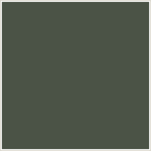 4B5346 Hex Color Image (GRAY ASPARAGUS, GREEN)