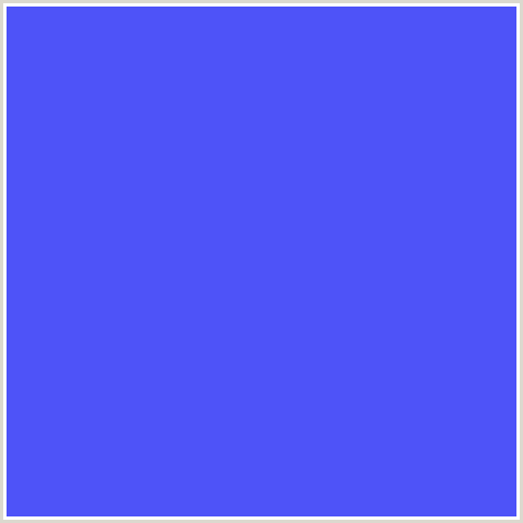 4E53F8 Hex Color Image (BLUE, ROYAL BLUE)