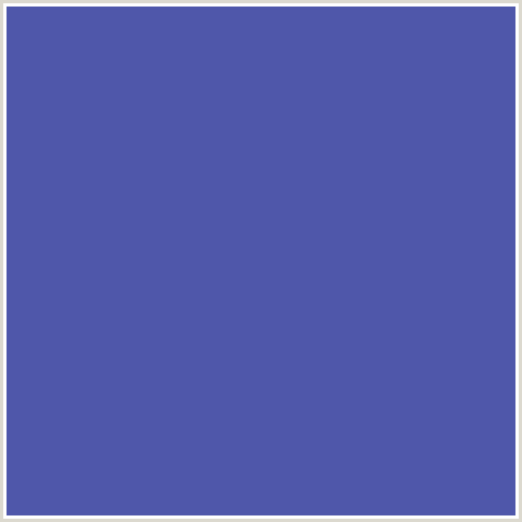4F57AA Hex Color Image (BLUE, BLUE VIOLET)