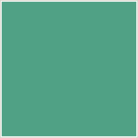 50A185 Hex Color Image (AQUA FOREST, GREEN BLUE)