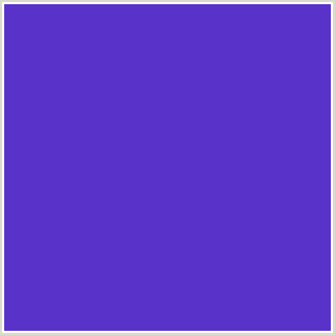 5832C9 Hex Color Image (BLUE VIOLET, PURPLE HEART)