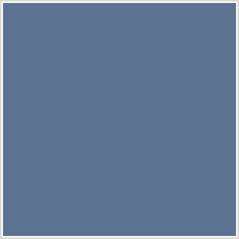 5B7290 Hex Color Image (BLUE, WAIKAWA GRAY)