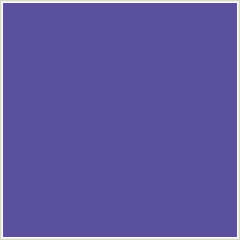 5C519C Hex Color Image (BLUE, BUTTERFLY BUSH)