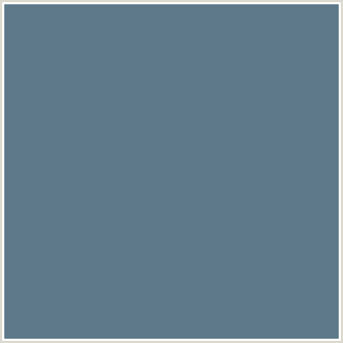5E798A Hex Color Image (BLUE, LYNCH)