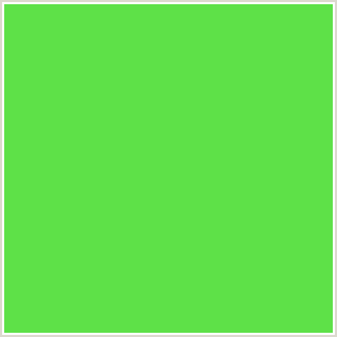 5EE148 Hex Color Image (GREEN, PASTEL GREEN)