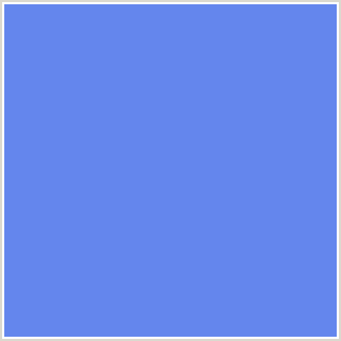 6486ED Hex Color Image (BLUE, CORNFLOWER BLUE)
