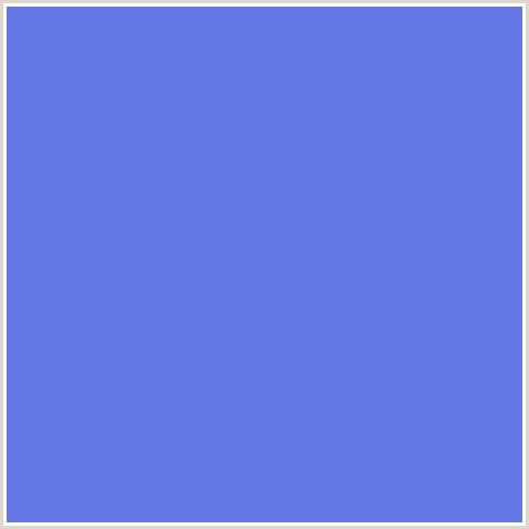 6578E6 Hex Color Image (BLUE, CORNFLOWER BLUE)