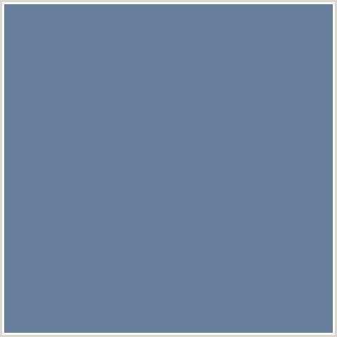 687F9C Hex Color Image (BLUE, LYNCH)