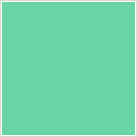 69D4A4 Hex Color Image (DOWNY, GREEN BLUE)
