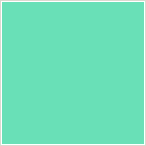 69E0B7 Hex Color Image (BERMUDA, GREEN BLUE)