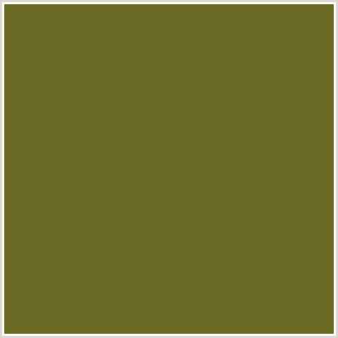 6B6B25 Hex Color Image (CRETE, OLIVE, YELLOW GREEN)