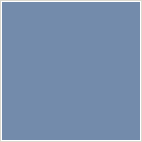738BAB Hex Color Image (BERMUDA GRAY, BLUE)